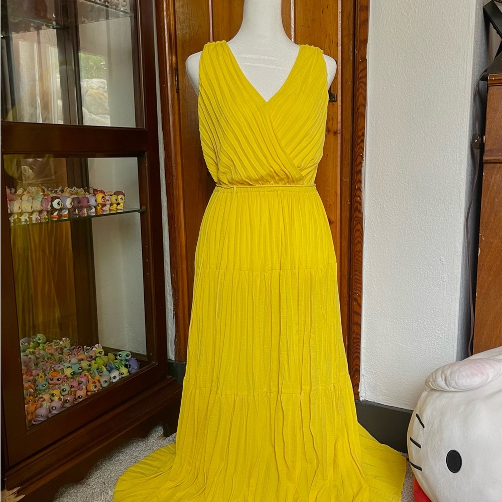 Simply Vera Wang Yellow Dress Size XS